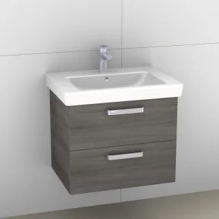 Artiqua 414 Waschtischunterschrank für Subway 2.0 7113FA, 7113FC Graphit Struktur quer, 414-WU2L-V67 414-WU2L-V67-7070-401