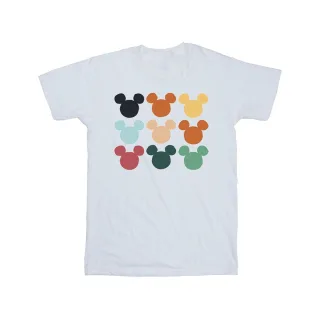 Disney - "Mickey Mouse Heads Square" T-Shirt für Herren (Weiß)