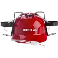 Goods+Gadgets Getränkespender Getränkespender & Trinkhelm – Bierhelm Partyzubehör Saufspaß, Saufhelm Bierhalter Partyzubehör