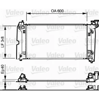 Valeo Motork?hler Toyota Avensis Corolla 734711