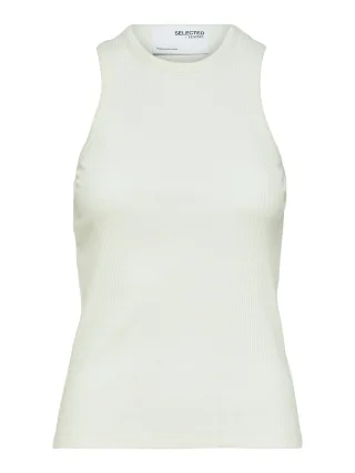 selected women - SLWANNA O-NECK TANK TOP NOOS Snow White - Gr. - L