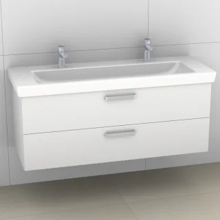 Artiqua 414 Waschtischunterschrank für Subway 2.0 7176D3 Weiß Glanz, 414-WU2L-V72-7050-68 414-WU2L-V72-7050-68