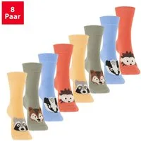 Footstar Kurzsocken Kinder Socken (8 Paar) für Mädchen & Jungen bunt