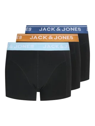 JACK&JONES - JACTHEODORE SOLID TRUNKS 3 PACK JNR Black - Gr. - 164
