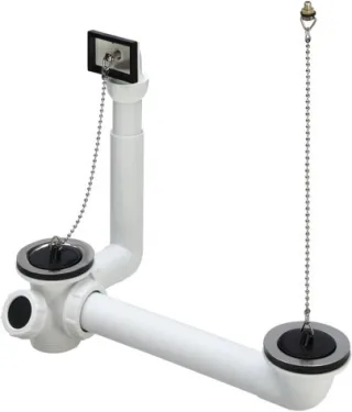 Viega Ab- und Überlaufgarnitur 7823.52 in G1 1/2 x 70mm x 100-270mm Kunststoff 109509