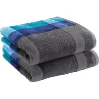 Erwin Müller Handtuch Handtuch "Streifen" 2er-Pack, Frottier/Jacquard, Walk-Frottier Streifen
