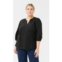 KAFFE Curve Langarmbluse Langarm-Bluse KClilje Große Größen