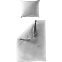BIERBAUM Bettwäsche Elegant uni, Mako-Satin, 2 teilig, Mako-Satin, 100 % Baumwolle, Uni, pflegeleicht