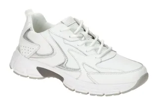 Gabor Damen Halbschuhe 66.606.50 Weiss/Silber Sneaker Running Comfort