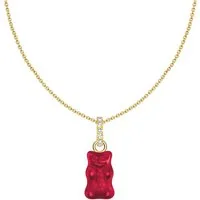 THOMAS SABO Kette mit Anhänger THOMAS SABO x HARIBO Schmuck: Kette mit Goldbär, mit Kristallglas, Zirkonia (synth)