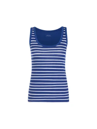 Marc Cain Additions - Baumwollstretch-Top mit Ringelmuster - Gr. - 36