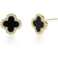 ROUGEMONT Paar Ohrstecker Kleeblatt Damen Glücksbringer Ohrstecker 925 Sterling Silber, Elegantes Clover Design Symbol für Glück, Liebe und positive Energie