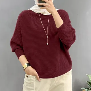 ZANZEA Daily Style Women Knitted Long Sleeve Crew NeckT-shirt Casual Solid Loose Work Tops