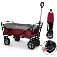 EUGAD Bollerwagen (1-tlg), faltbar, 100 L Transportwagen, verstellbarer Griff