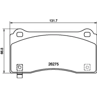 Hella Bremsbel?ge vorne Tesla Model 3 Y 8DB355040-861