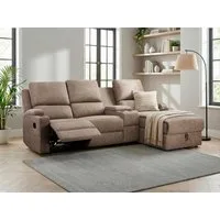 OTTO home Ecksofa NAPORI Microfaser, Multimediasofa, 3er Kinosessel XXL, L-Form, Kinosofa mit Relaxfunktion, Getränkehalter, Staufach und Staukasten