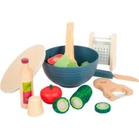 Small Foot Spiellebensmittel Schneide-Set Salat fresh, aus Holz