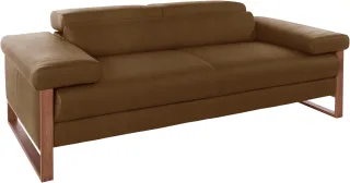 W.SCHILLIG 2-Sitzer "finn" German Design Award 2016, Fußgestell Nussbaum natur, Breite 210 cm