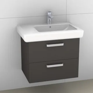 Artiqua 413 Waschtischunterschrank für IT! 122970 Stahlgrau, 413-WU2L-K111-7142-88 413-WU2L-K111-7142-88