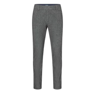 MAC - MAC JEANS - Lennox, Light Printed Flannel grau - Gr. - 32