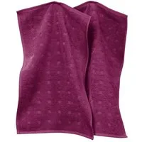 Möve Gästehandtuch Gästetuch "Quadretti" 2er-Pack, Frottier, Walk-Frottier Uni