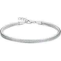 LuxusKollektion Charm-Armband Adramata Armband Damen Silber 925 DIY Charms Verstellbar Armkette