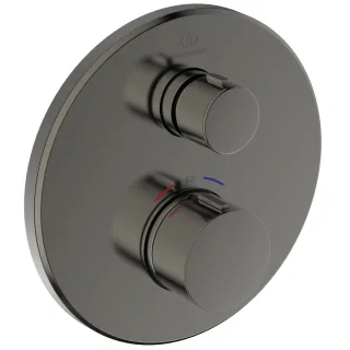 Ideal Standard Unterputz-Thermostat Ceratherm Navigo rund 1 Verbraucher, Magnetic Grey, A8578A5 A8578A5