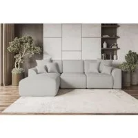 99rooms Ecksofa Gusto, Sofa L-Form, Eckcouch, mit Schlaffunktion, abnehmbaren Rückenkissen, Bezug-Strukturstoff NEVE