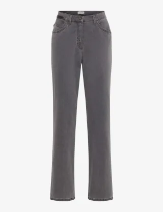 Raphaela by Brax Damen Five-Pocket-Hose Style CORRY, denim grau, Gr. 36