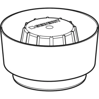 Geberit Bauschutzdeckel, gelb 243377921