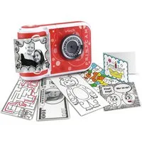Vtech® KidiZoom Print Cam, rot Kinderkamera (5 MP, 5 MP, mit eingebautem Thermodrucker)