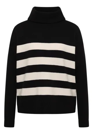 CECIL - Softer Rollkragenpullover Black - Gr. - M