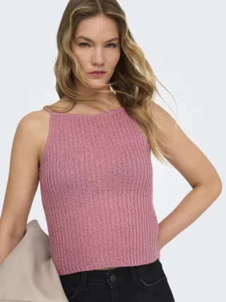 ONLY - ONLMIAMI SL STRAP TOP CC KNT Dusty Rose - Gr. - L