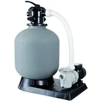 Infinite Spa Sandfilteranlage Poolmax TP75 und Sandfilter (Komplett-Set, 3 St), 500 - 9 m3/h, Mehrwegeventil, Manometer, Basis zur Montage
