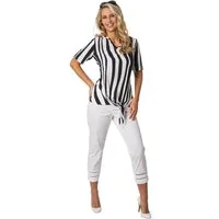 Stehmann Caprihose leichte 6/8 Sommerhose mit Hohlsaum