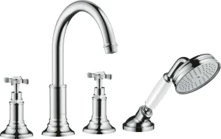 Hansgrohe 4-Loch Wannenarmatur Axor Montreux F-Set f.Wannenrand chrom m.Kreuzgriffen, 16546000 16546000