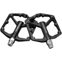 ROCKBROS Fahrradpedale set in Schwarz aus Aluminiumlegierung mit Anti-Rutsch-Stifte