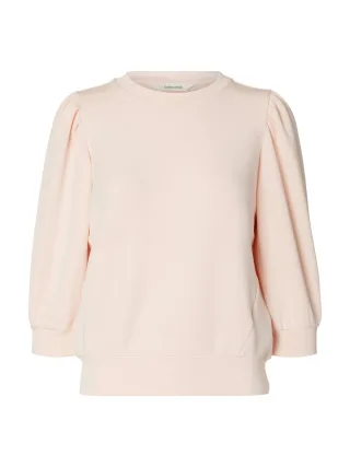selected women - SLWTENNY 3/4 SWEAT TOP NOOS Pale Dogwood - Gr. - XL