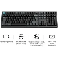 Keychron Q6 Ultra 8K – Swappable RGB Backlight Full-Size Mechanische Tastatur Tastatur (Hot-Swap)