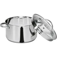 Karl Krüger Kochtopf Topf, 20 cm, Silberfarben, 3 Liter, (1-tlg)