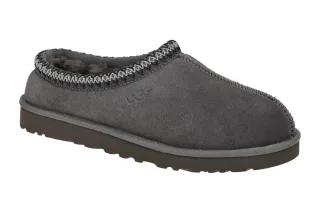 UGG 5950 DGRY TASMAN Herren Slipper dunkelgrau Velour Wolle-Recycled Polyester