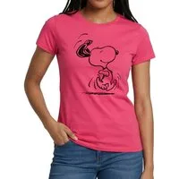 Spreadshirt T-Shirt Peanuts Snoopy Happy Frauen T-Shirt (1-tlg)