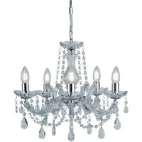 Searchlight Kronleuchter Marie Therese 5Lt Pendant, Leuchtmittel wechselbar