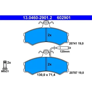 ATE Bremsbel?ge vorne Citroen C25 Fiat Ducato Talento Peugeot J5
