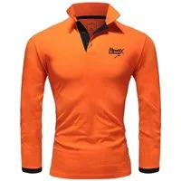 REPUBLIX Poloshirt OWEN Herren Basic Langarm Kontrast Polo Hemd