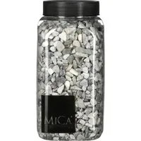 Mica Decorations Dekosteine Mica Deko Steine hellgrau 650 ml