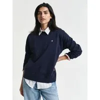 Gant Sweatshirt SHIELD C-NECK SWEAT Grafische GANT-Stickerei auf der Brust