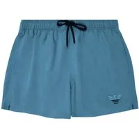 Emporio Armani Badeshorts Boxer Beachwear mit zweifarbiger Adler-Stickerei