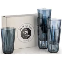 Buddy's Becher Buddy´s Bar, 6-tlg., Kunststoff, 6er Set, Tritan Kunststoff, Kristallglas-Optik, wiederverwendbar