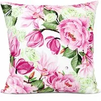 heimtexland Dekokissen Vintage Deko Kissenhülle Samt Blumen Kissenbezug, hochwertiger Deko Kissenbezug I Vintage I geblümt I bedruckt